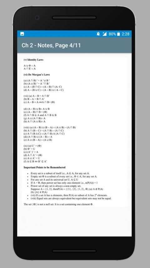 Class 11 Maths Notes скриншот 3
