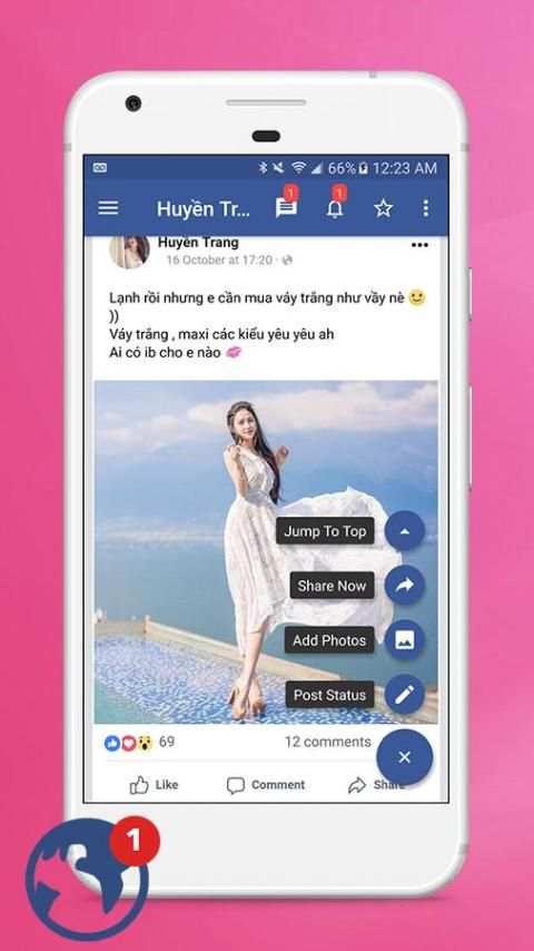 Lite for Facebook messenger screenshot 1