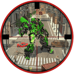 City Sniper vs Future Transform Robot War icon