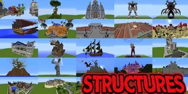 Instant Structures Mod for Minecraft screenshot 1
