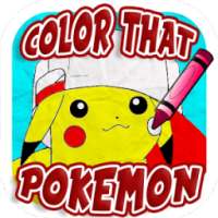 Color That Pokemon - Free Coloring Book App