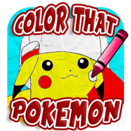 Color That Pokemon - Free Coloring Book App icon