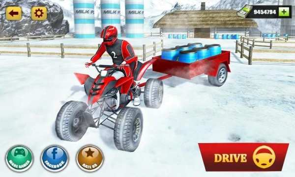 Offroad Quad Bike Cargo Delivery: ATV Rider Sim скриншот 14