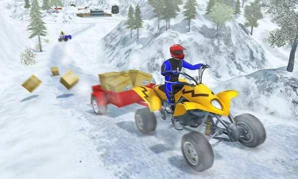 Offroad Quad Bike Cargo Delivery: ATV Rider Sim скриншот 11
