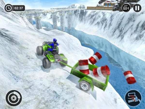 Offroad Quad Bike Cargo Delivery: ATV Rider Sim скриншот 3