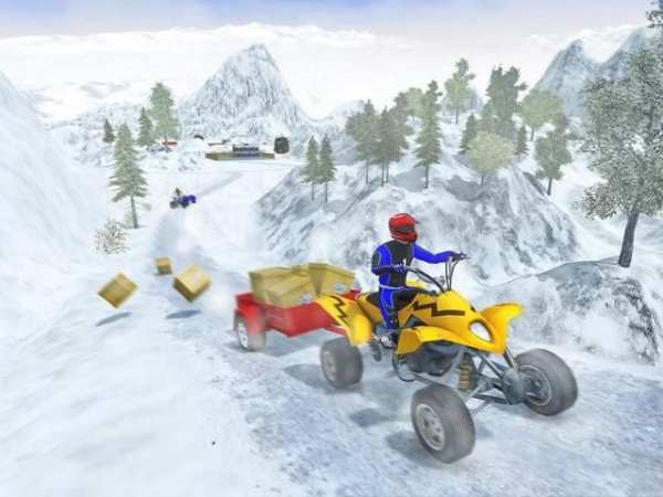 Offroad Quad Bike Cargo Delivery: ATV Rider Sim скриншот 2