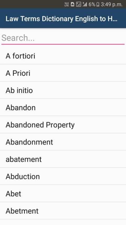 Law Terms - English to Hindi screenshot 8