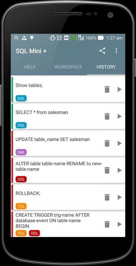 SQL Mini - SQLite Editor 10 تصوير الشاشة