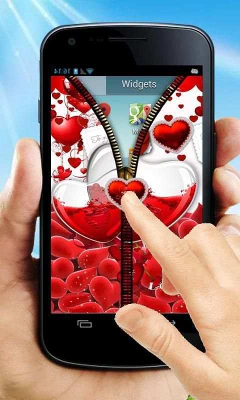 Love Zipper Lock Screen скриншот 6
