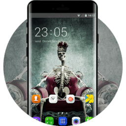 Themes for Samsung Galaxy Note skull wallpaper HD иконка