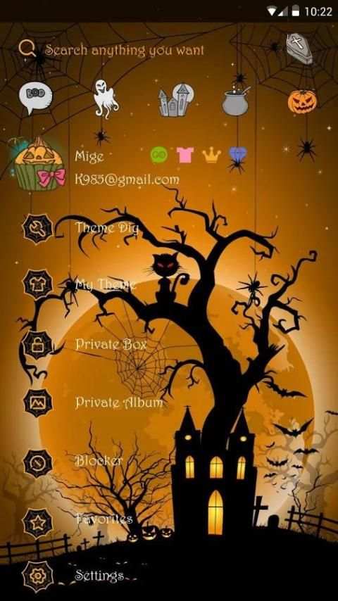 (FREE) GO SMS SPIDER WEB THEME скриншот 1