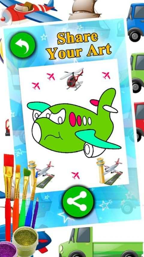 Coloring Vehicles скриншот 4