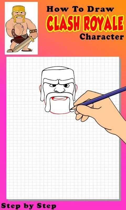 How To Draw Clash Royalë Character Step by Step 4 تصوير الشاشة