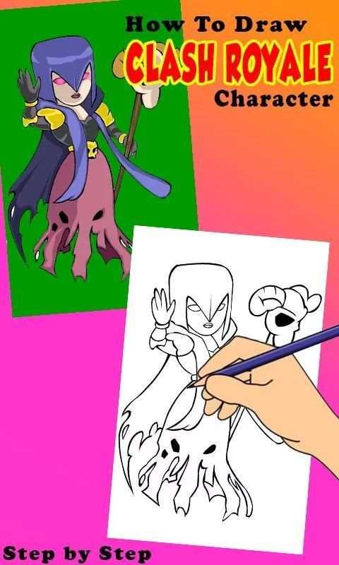 How To Draw Clash Royalë Character Step by Step 7 تصوير الشاشة