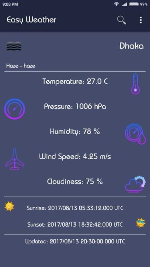 Easy Weather скриншот 2