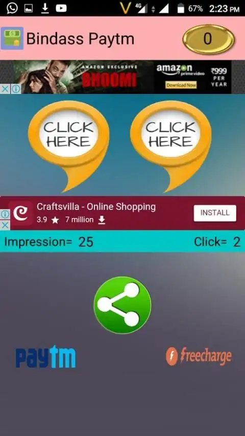 Bindass Paytm cash screenshot 1
