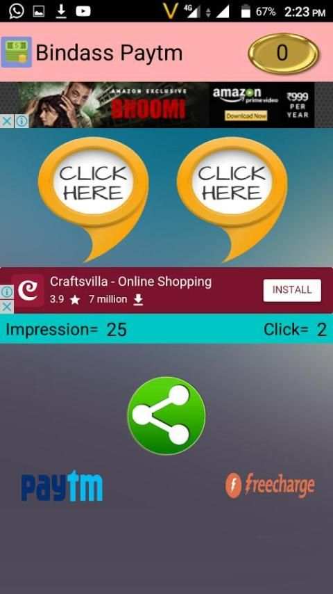 Bindass Paytm cash screenshot 1