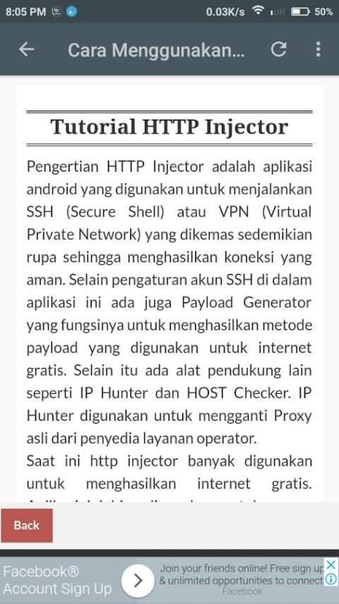 Free Tutorial HTTP Injector screenshot 5