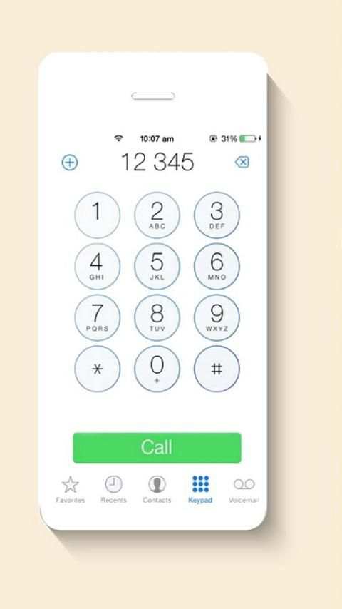 I Call Screen Style OS 11 Dialer For (iphone x) screenshot 2