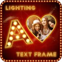 Lighting Text Photo Frames