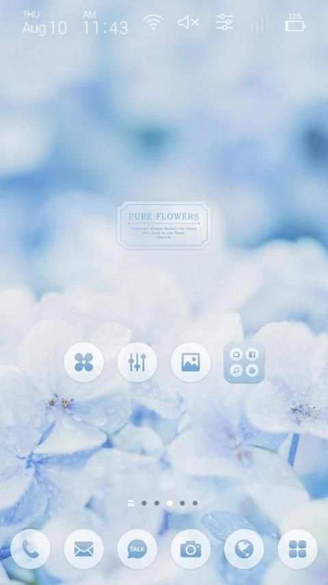 Hydrangea Launcher theme screenshot 1