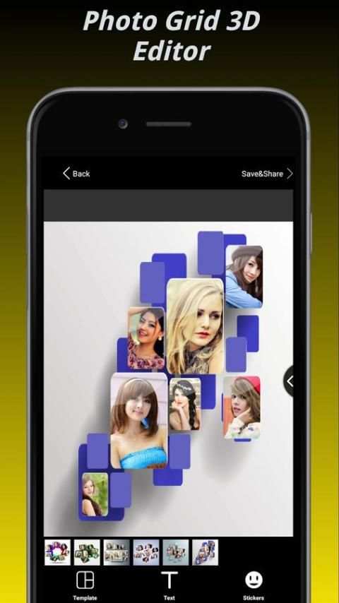 Photo Grid 3D - Collage Editor скриншот 9