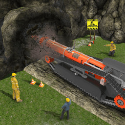 Tunnel Construction: Railroad Crossing Train Game icon