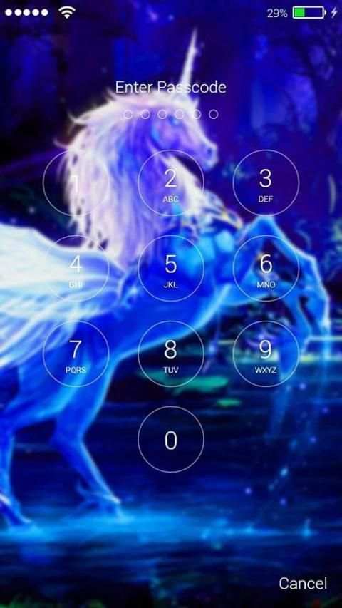 Unicorn Lock Screen Mythical screenshot 3