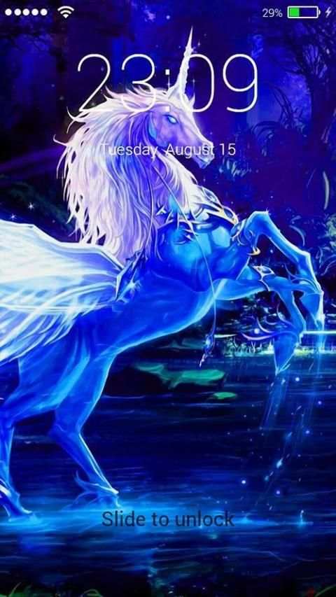 Unicorn Lock Screen Mythical screenshot 1