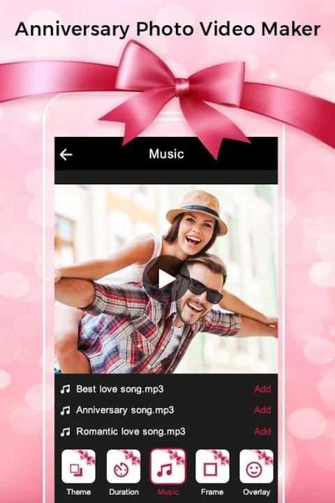Anniversary Photo Video Maker With Music screenshot 3