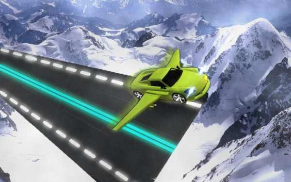 Flying Car City Racing स्क्रीनशॉट 1