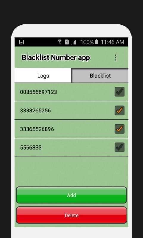 Blacklist Number App screenshot 2