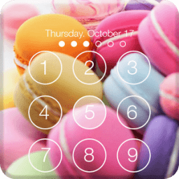 ikon Cute Makaron Lock Screen &amp; AppLock Security