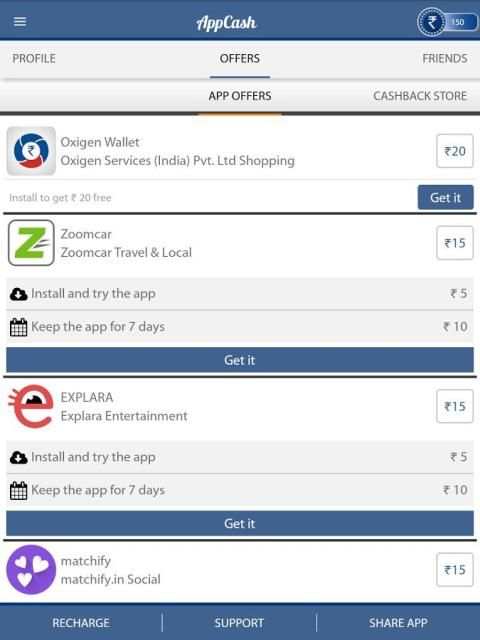 Earn Talktime Rs.350 - AppCash скриншот 8