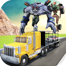 Superhero Car Transporter: Monster Truck icon