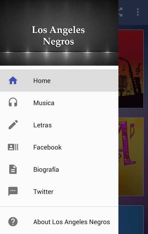 Los Angeles Negros Musica y Letras 2 تصوير الشاشة