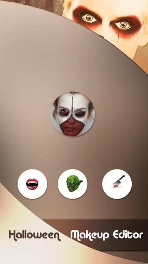 Halloween Makeup Editor 3 تصوير الشاشة