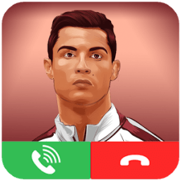 Fake Call Cristiano Ronaldo أيقونة