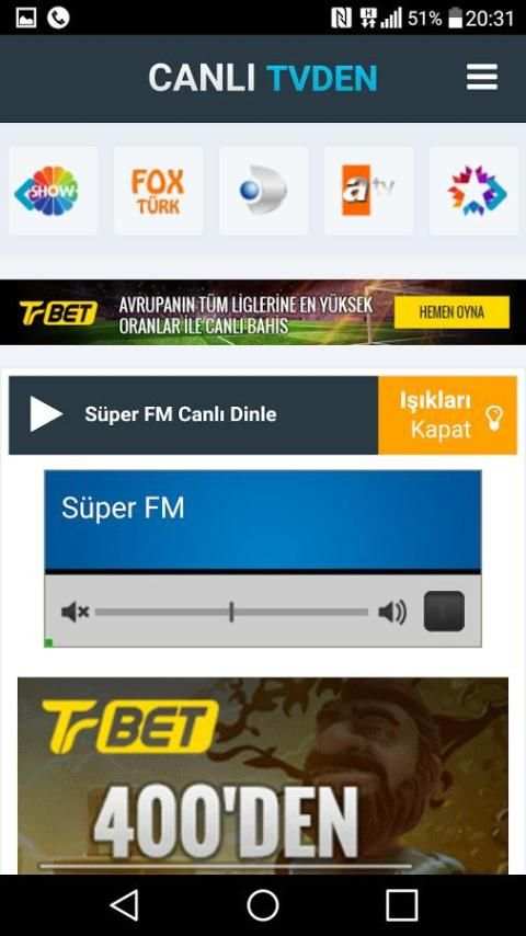 Canlı TV ve Radyo Dinle screenshot 1