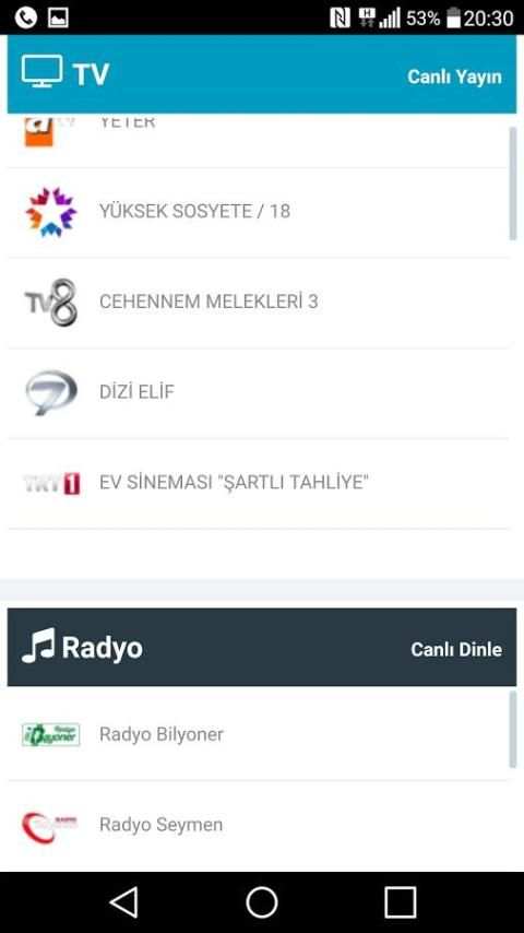 Canlı TV ve Radyo Dinle скриншот 8