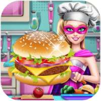 Princess Power Burger Cooking