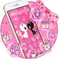 Pink Lovely Kitty Cat Theme