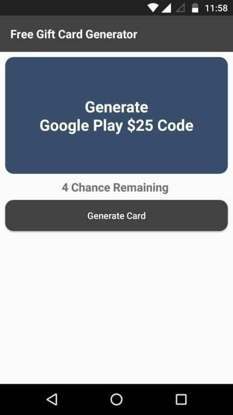 Free Gift Card Generator 2 تصوير الشاشة