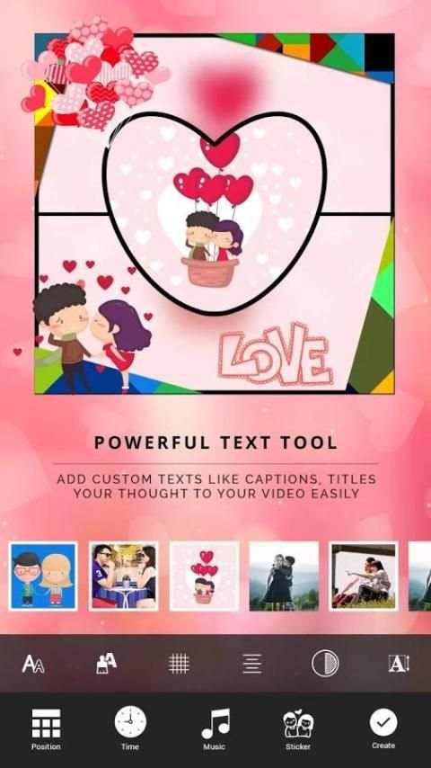 Love Video Collage - Slideshow Maker screenshot 2