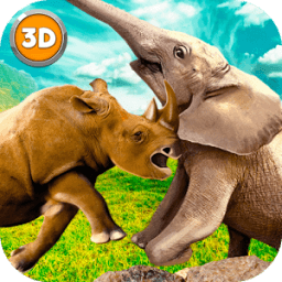 ikon Rhino Fighting Game: Kung Fu Animals Fight