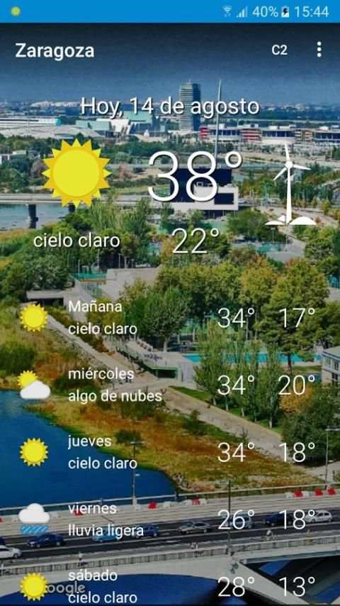 El Tiempo en Zaragoza скриншот 2