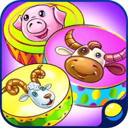 Drums for Toddlers, Kids - Music Game with Animals