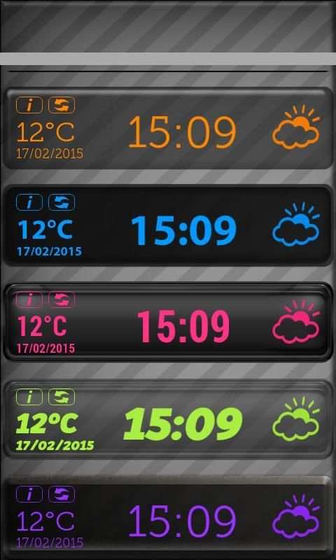 LED Digi Clock Weather Widget скриншот 2