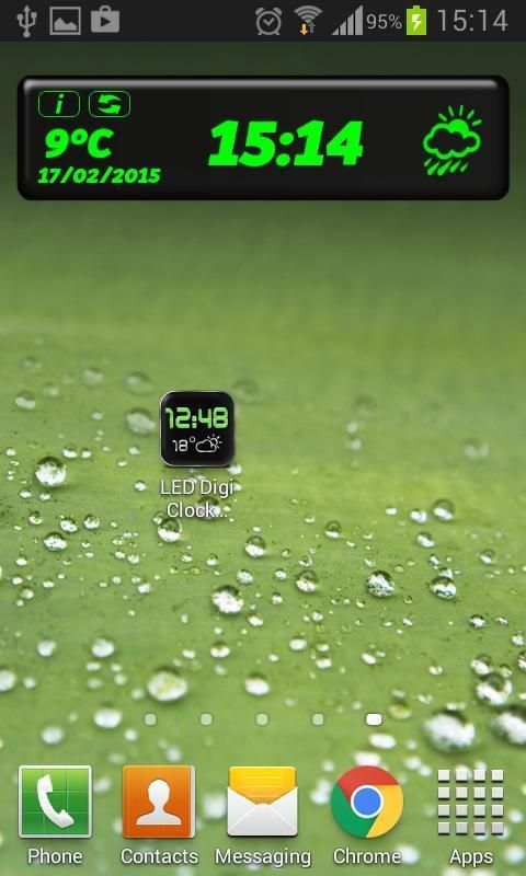 LED Digi Clock Weather Widget скриншот 3