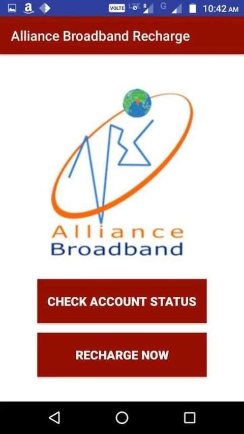 Alliance Broadband Recharge screenshot 1